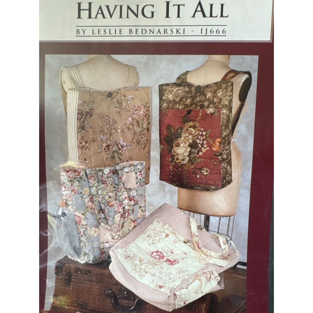 "Having It All" Sewing Pattern by Indygo Junction Leslie Bednarski IJ666 for Bac